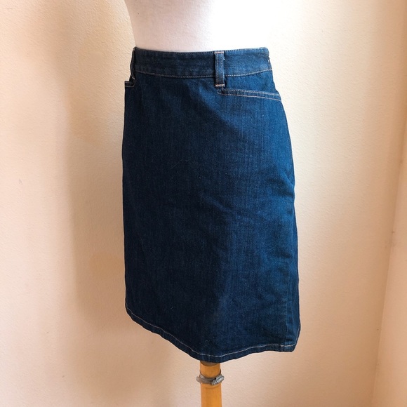 Ann Taylor Petite Denim Pencil Skirt - Picture 2 of 4